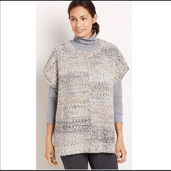 EUC Pure Jill JJill Chunky Knit Poncho Sweater M L - Picture 1 of 8